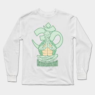 Tortoise Meditating Om Mani Padme Hum Long Sleeve T-Shirt